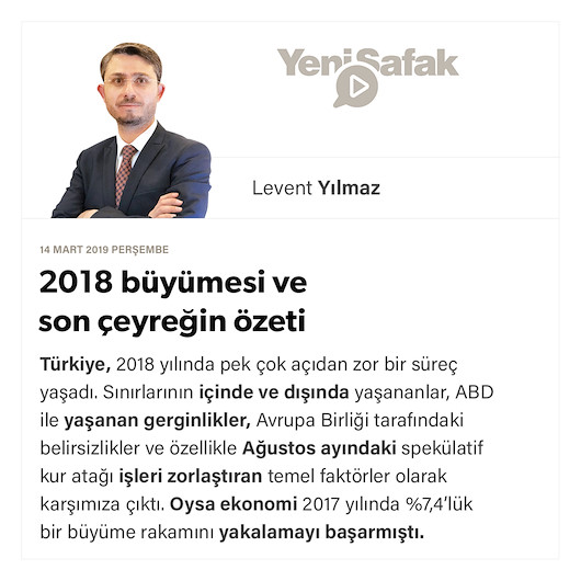 2018 büyümesi ve son çeyreğin özeti