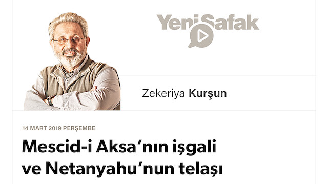 Mescid-i Aksa’nın işgali ve Netanyahu’nun telaşı