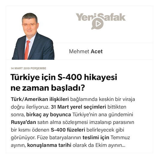 Türkiye için S-400 hikayesi ne zaman başladı?