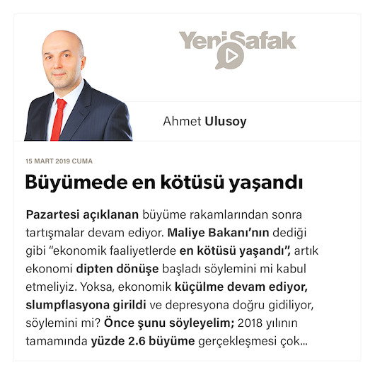 Büyümede en kötüsü yaşandı