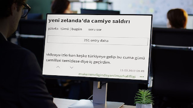 Bir sözlük kullanıcısının saldırıya ilişkin yaptığı yorum.