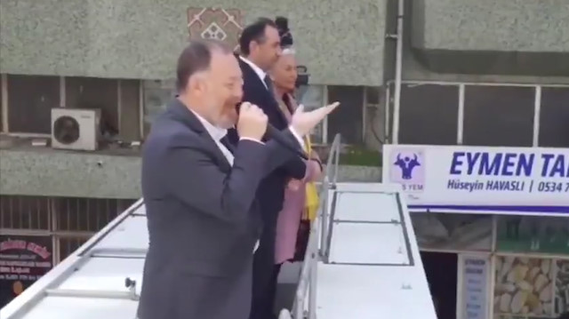 HDPli Sezai Temelli konuşurken arkada bir ses: Ey şanlı ordu ey şanlı asker