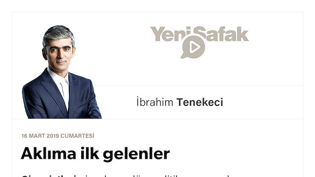 Aklıma ilk gelenler