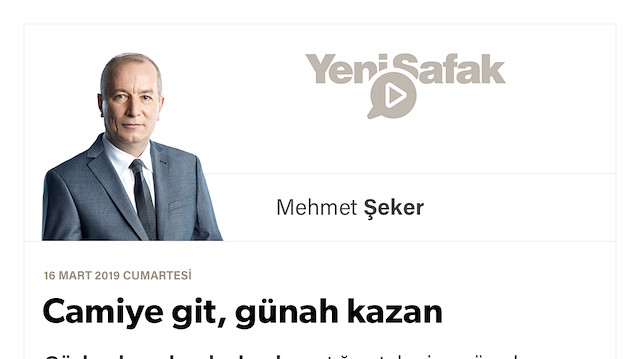Camiye git, günah kazan