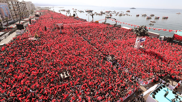 Cumhur İttifakı'nın ilk mitingine yoğun ilgi