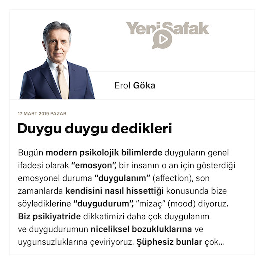 Duygu duygu dedikleri