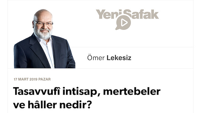 Tasavvufî intisap, mertebeler ve hâller nedir?