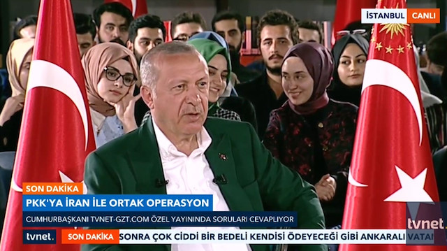 Erdoğan'dan İran'la PKK'ya ortak operasyon açıklaması