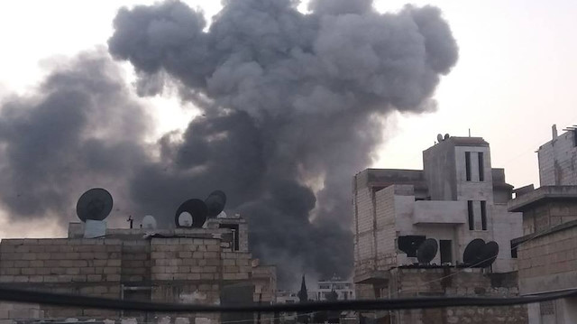 İdlib'e hava saldırısı 10 ölü