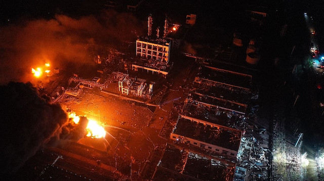 Çin de kimya tesisi patlamasında ölü sayısı 47 ye yükseldi