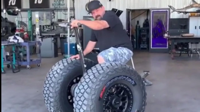 Segway'e kamyon lastiği taktılar