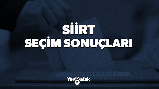 Siirt seçim sonuçları.