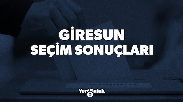 Giresun seçim sonuçları.