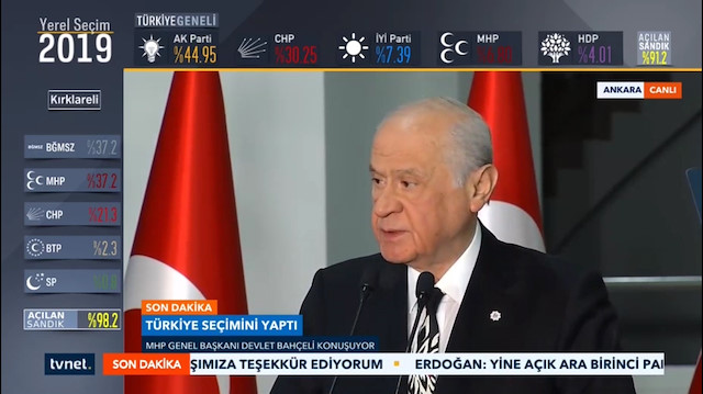 Devlet Bahçeli'den seçim sonrası ilk açıklama