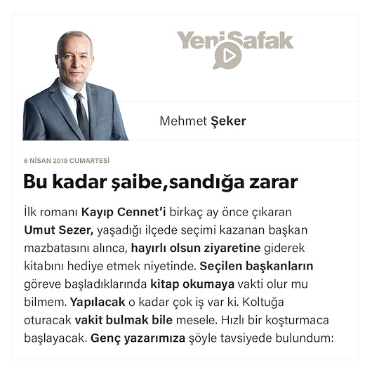 Bu kadar şaibe, sandığa zarar