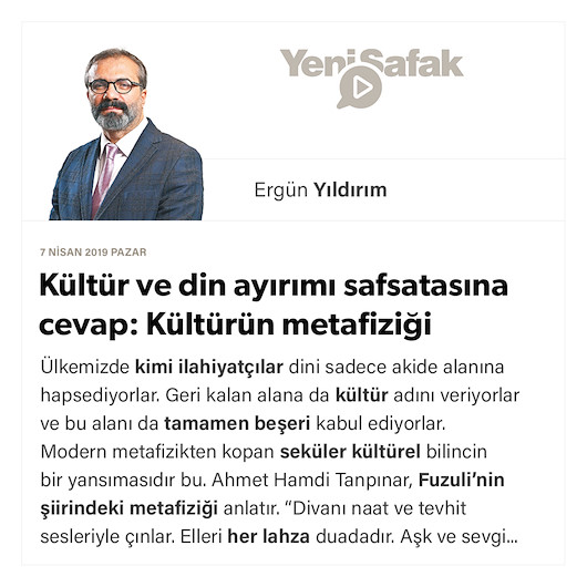 Kültür ve din ayırımı safsatasına cevap: Kültürün metafiziği