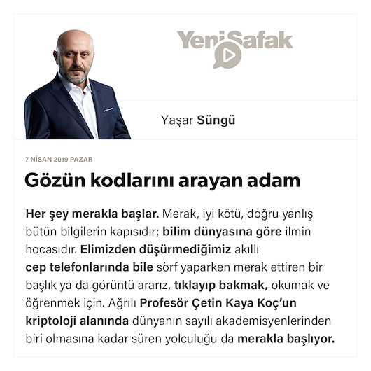 Gözün kodlarını arayan adam