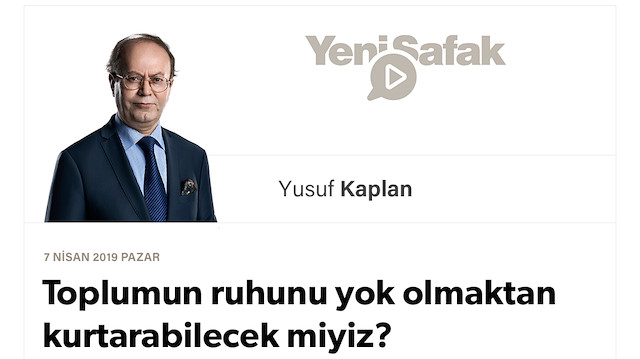 Toplumun ruhunu yok olmaktan kurtarabilecek miyiz?