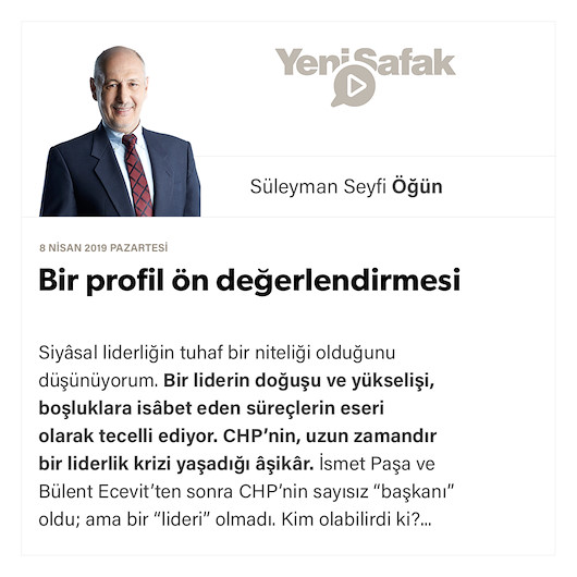 Bir profil ön değerlendirmesi