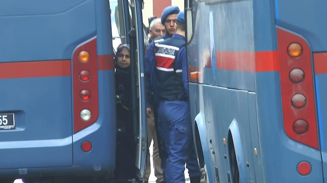 Palu ailesi geniş güvenlik önlemleriyle adliyeye getirildi