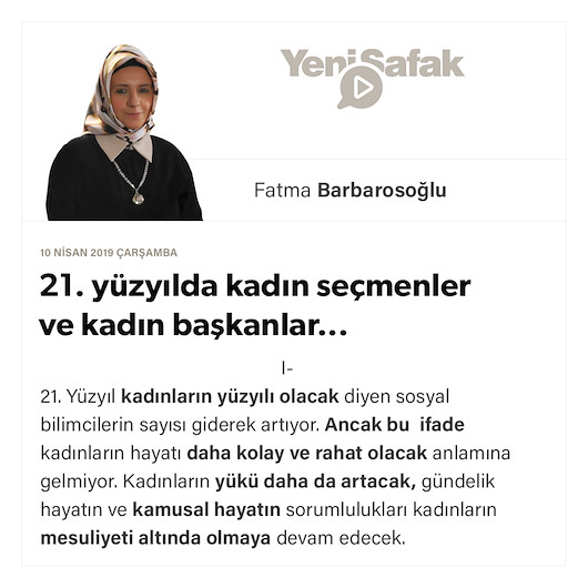 21. yüzyılda kadın seçmenler ve kadın başkanlar...