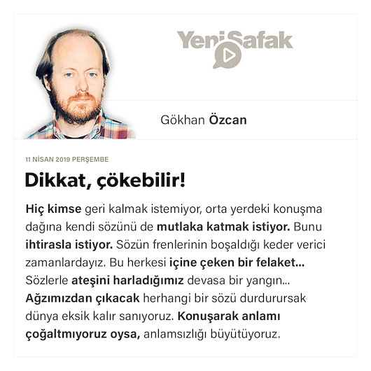 Dikkat, çökebilir!