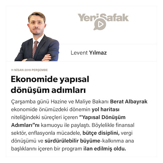 Ekonomide yapısal dönüşüm adımları