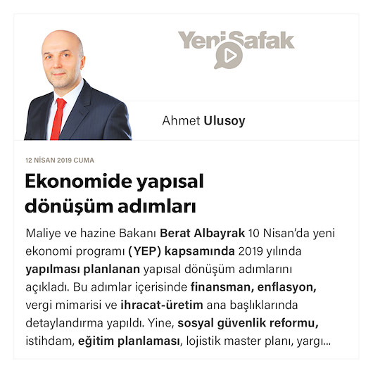 Ekonomide yapısal dönüşüm adımları