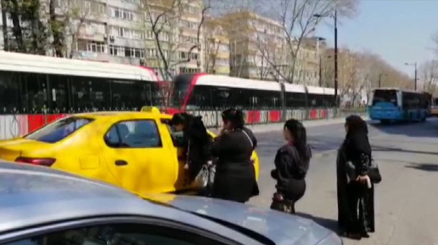 Taksiciler kısa mesafe pazarlığı yaparak müşteri almadılar