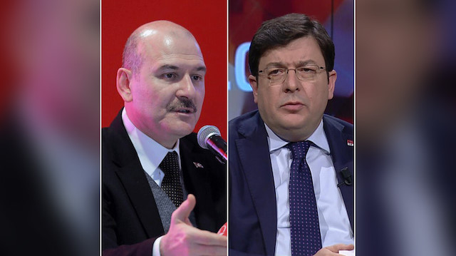 Bakan Soylu ve CHP'li Muharrem Erkek.