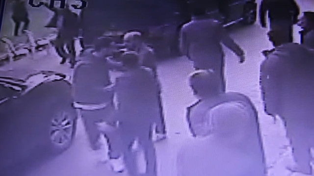 Cenazesi sonrası çatışma anları kamerada