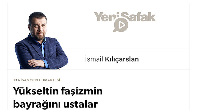Yükseltin faşizmin bayrağını ustalar