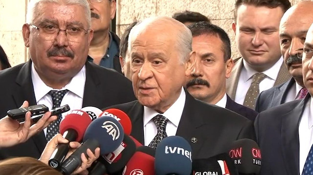 MHP Genel Başkanı Devlet Bahçeli.