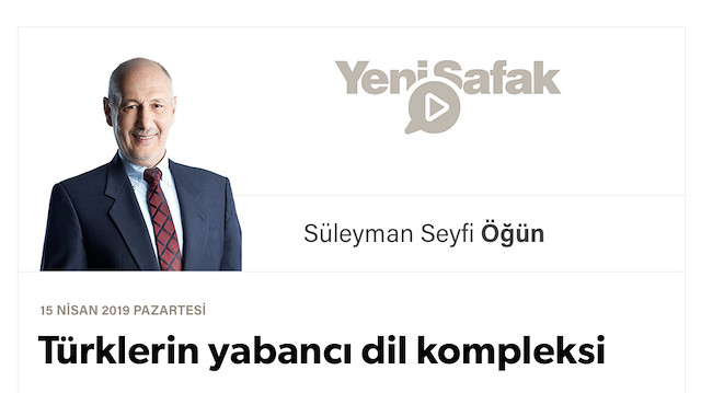 Türklerin yabancı dil kompleksi