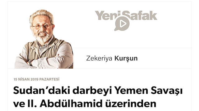 Sudan’daki darbeyi Yemen Savaşı ve II. Abdülhamid üzerinden okumak