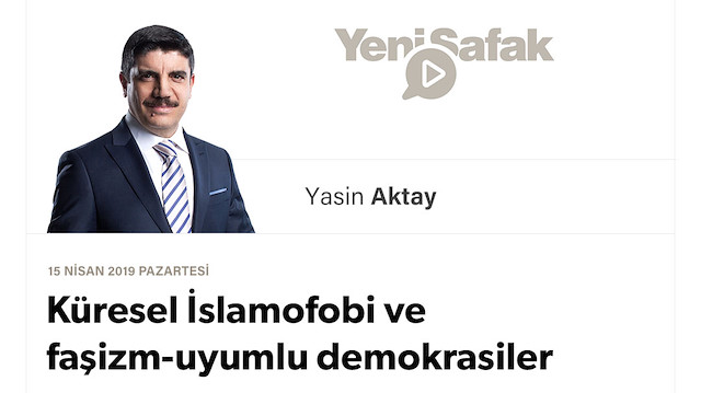 Küresel İslamofobi ve faşizm-uyumlu demokrasiler