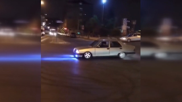 Drift yapan 10 bin liraık Şahine 7 bin 710 lira ceza