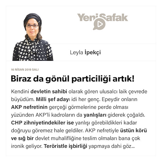 Biraz da gönül particiliği artık!