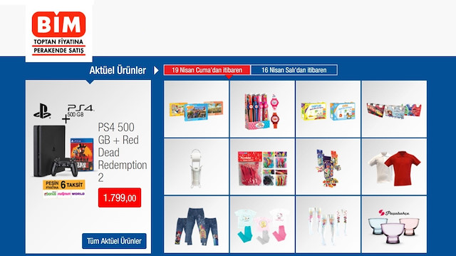 BİM 19 Nisan aktüel ürünler listesinde yer alan indirimli ürünler ve fiyatları