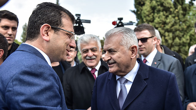Ekrem İmamoğlu ve Binali Yıldırım.