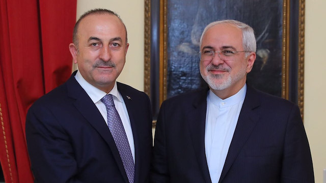 Dışişleri Bakanı Çavuşoğlu ve İran Dışişleri Bakanı Zarif.