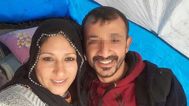 Eşi tarafından öldürülen kadın ve cinayet zanlısı kocası.
