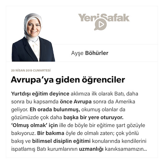 Avrupa’ya giden öğrenciler
