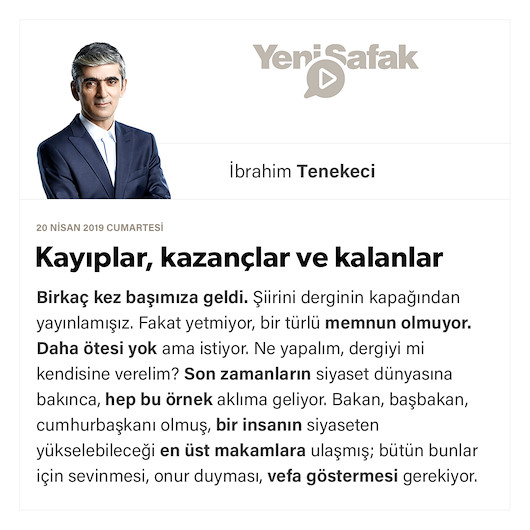 Kayıplar, kazançlar ve kalanlar