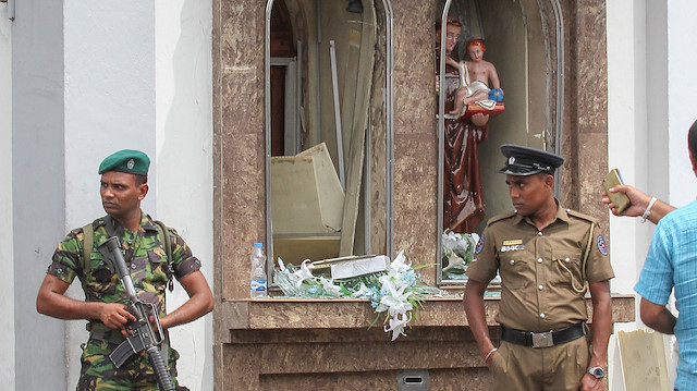 Sri Lanka'da saldırının gerçekleştiği kiliselerden biri.