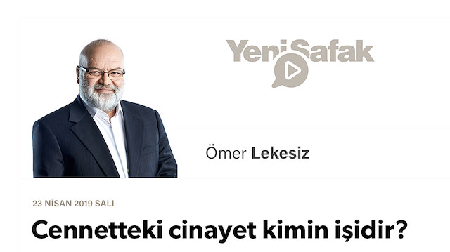 Cennetteki cinayet kimin işidir?