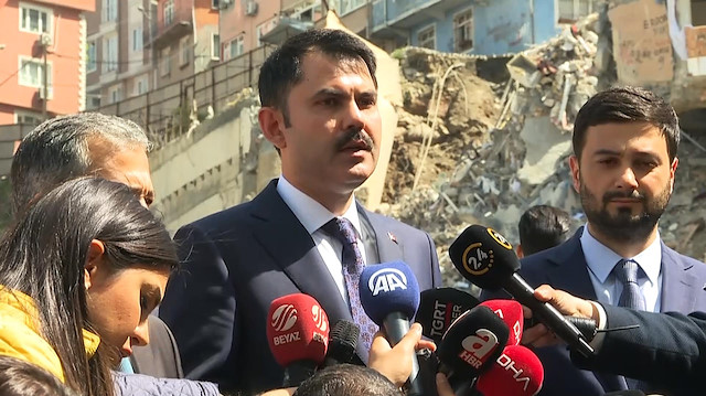 Bakan Kurum: Kağıthane'de 68 bina incelenecek
