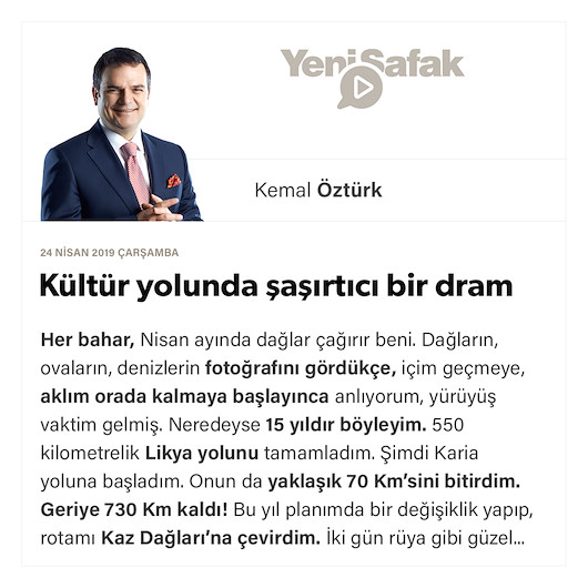 Kültür yolunda şaşırtıcı bir dram