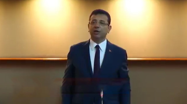 Ekrem İmamoğlu ilk meclis toplantısında İstiklal Marşı'nı yanlış okudu