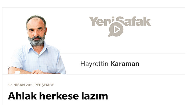 Ahlak herkese lazım